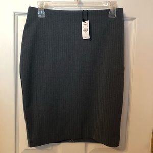 Express blue gray herringbone stripe skirt 4